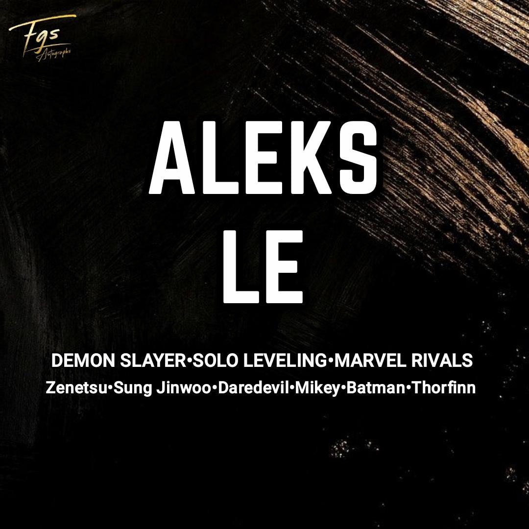 Aleks Le Autograph/Quote