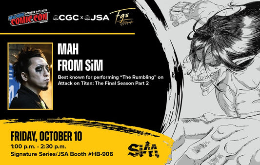 MAH Autograph Friday Meet N Greet at CGC X JSA Booth HB906 (NYCC 2025)