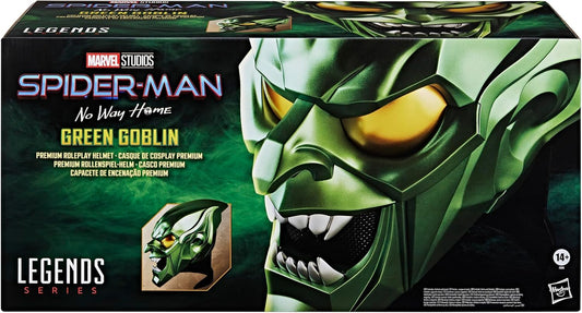 Marvel Legends Series Green Goblin Premium Roleplay Helmet, Spider-Man: No Way Home Adult Collectible Roleplay Gear