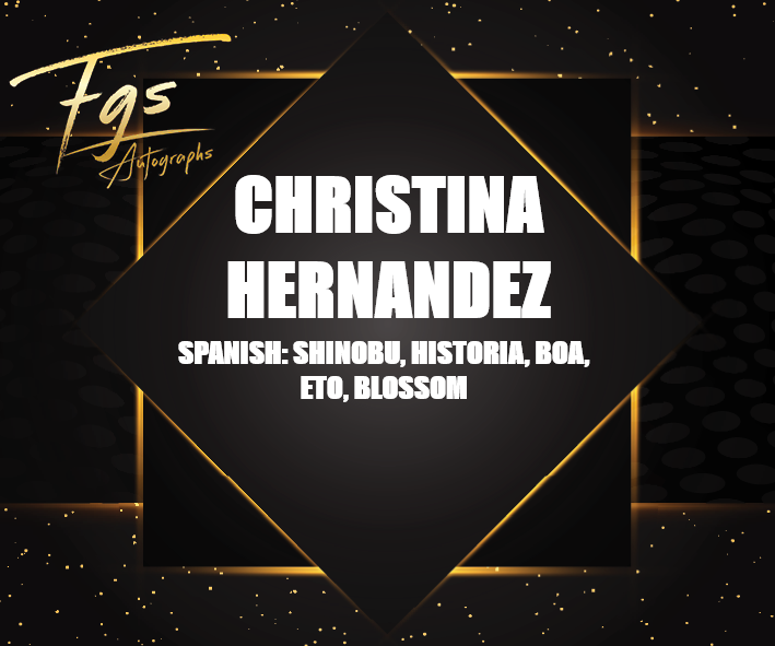 Cristina Hernandez Autograph/Quote