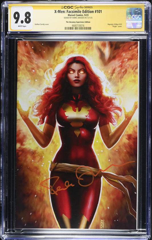 X-Men: Facsimile Edition 101 9/23 Marvel Comics The Uncanny Experience Edition (Famke Janssen)