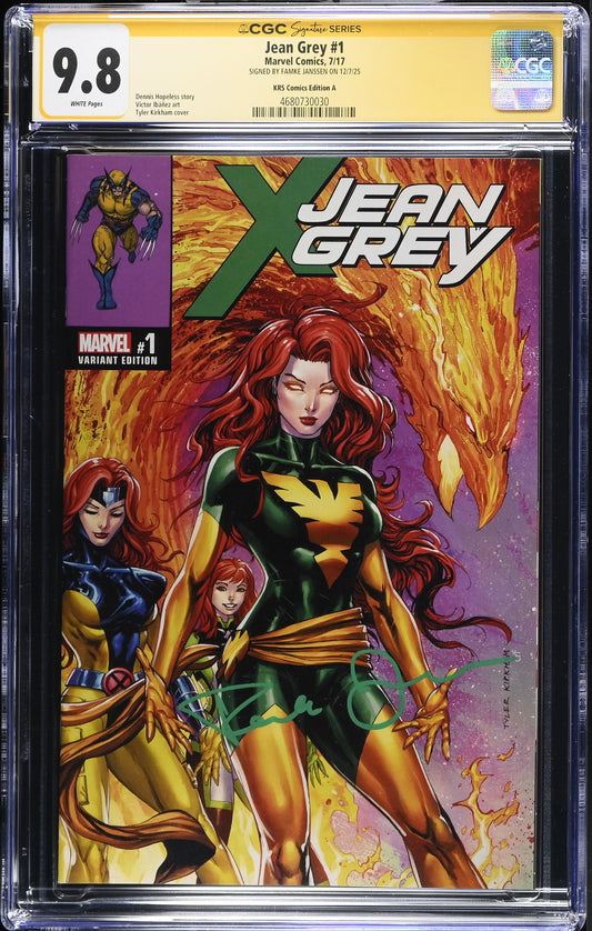 Jean Grey 1 7/17 Marvel Comics KRS Comics Edition A (Famke Janssen)