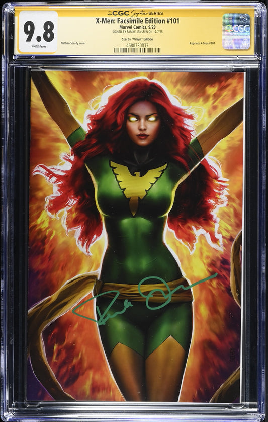 X-Men: Facsimile Edition 101 9/23 Marvel Comics Szerdy "Virgin" Edition (Famke Janssen)