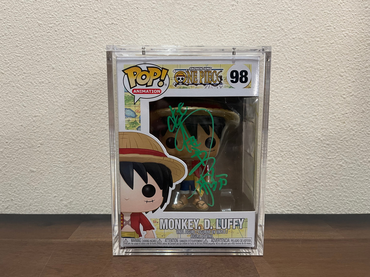 Funko Luffy signed by JVA Hidekatsu Shibata