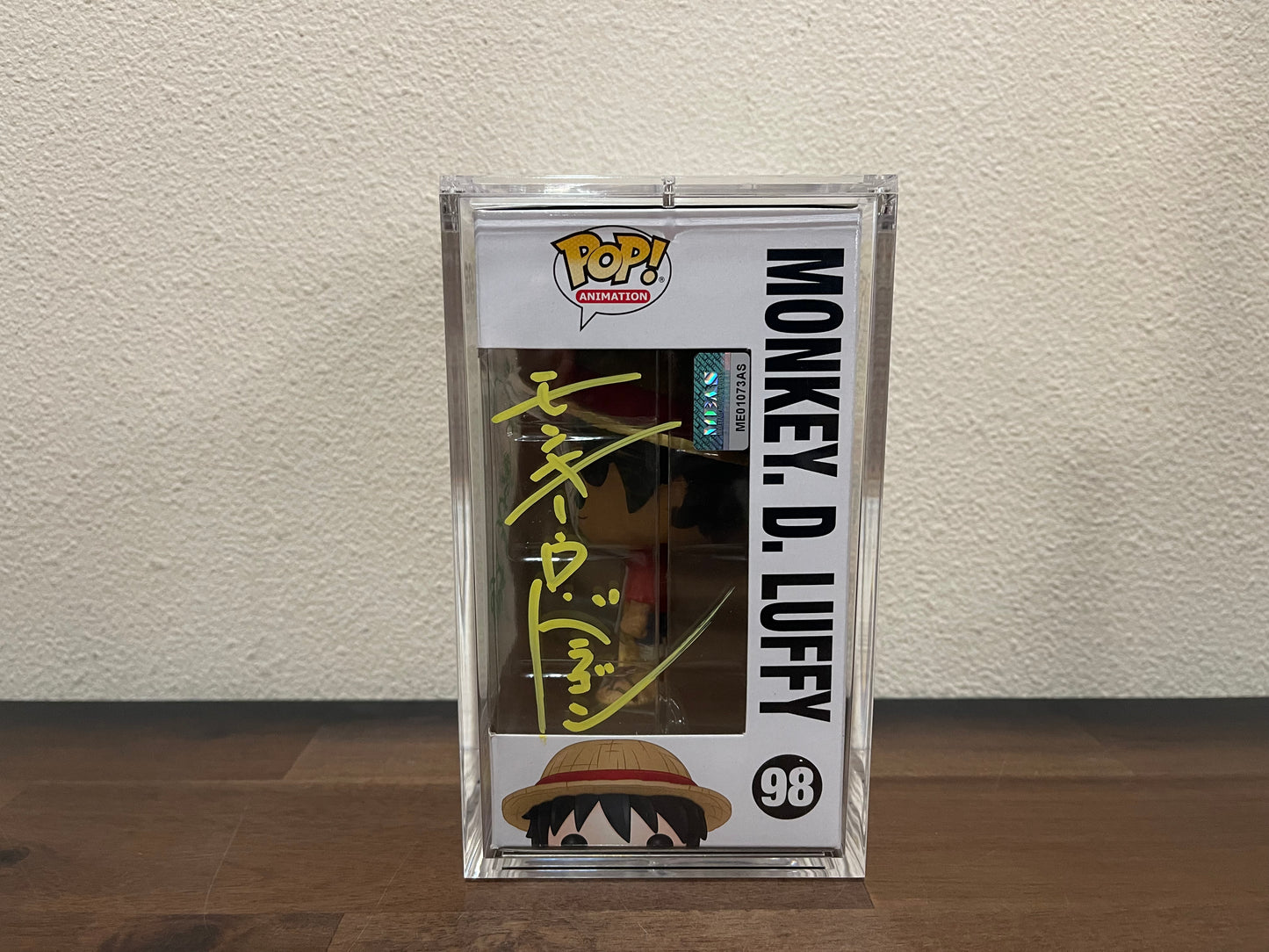 Funko Luffy signed by JVA Hidekatsu Shibata