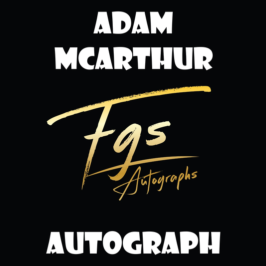 Adam McArthur Autograph/Quote Table Rate