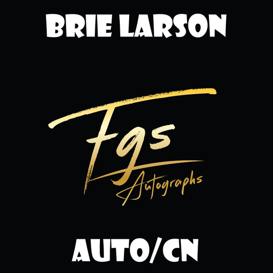 Brie Larson Autograph/Character Name Table Rate