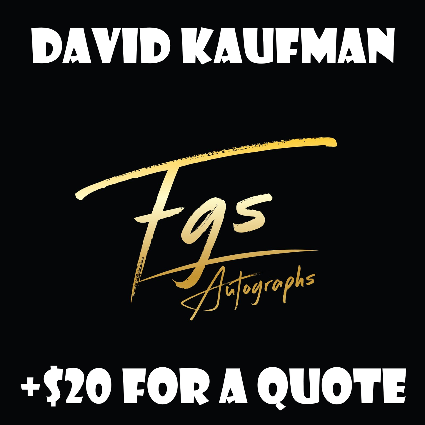 David Kaufman Quote Table Rate