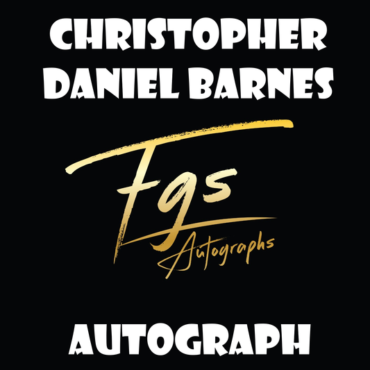 Christopher Daniel Barnes Autograph/Quote Table Rate