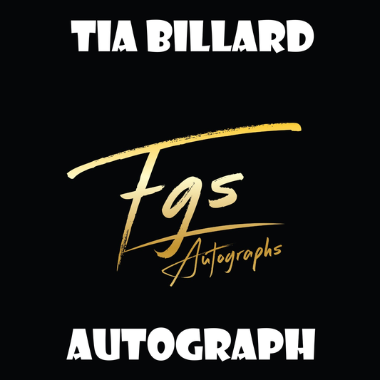 Tia Billard Autograph/Quote Table Rate